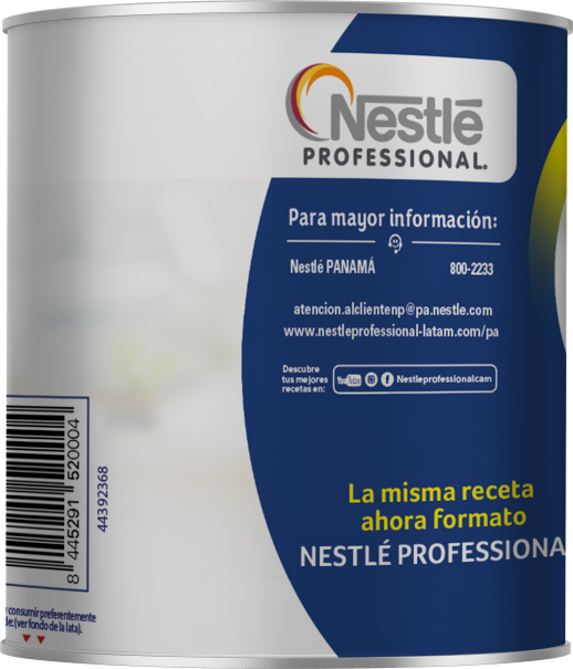 Vista lateral lata de leche evaporada semi descremada NESTLÉ® IDEAL® 3kg