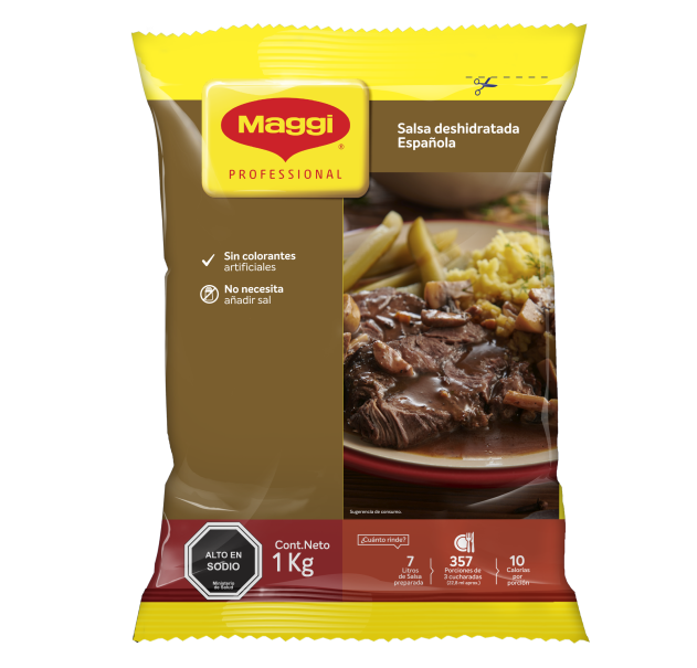 Bolsa de salsa deshidratada española de 1kg