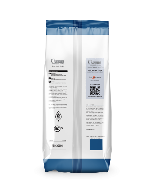 Imagen del dorso del producto Nescafé Espresso Roast Blend