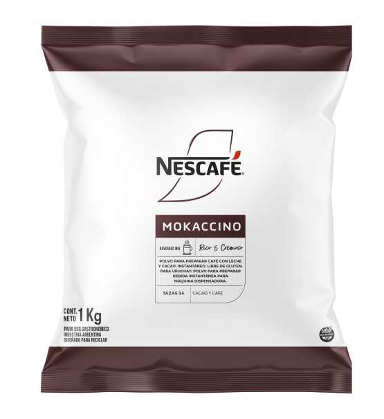 Frente de packaging mokaccino Nescafé