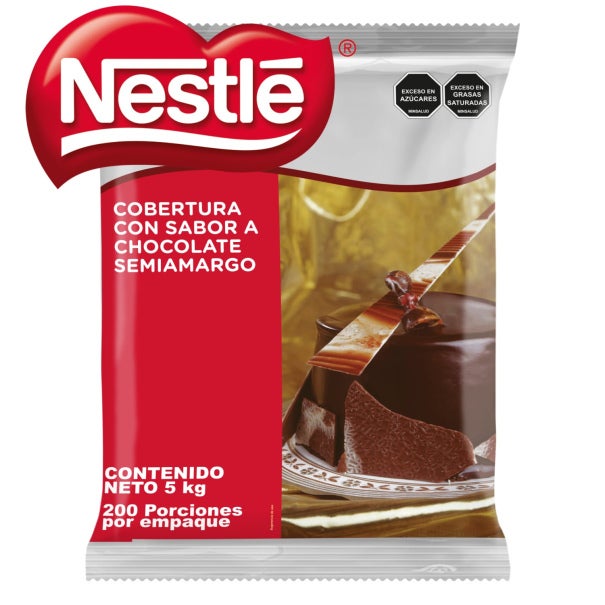 Cobertura NESTLÉ con sabor a Chocolate semiamargo x 5000g