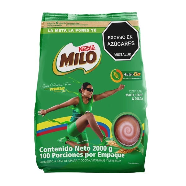 Bolsa de 2kg de saborizante para Leche MILO® NESTLÉ® ACTIV-GO®