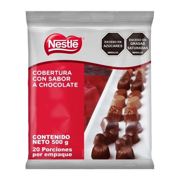 Cobertura de chocolate NESTLÉ® al por mayor, bolsa de 500 gramos