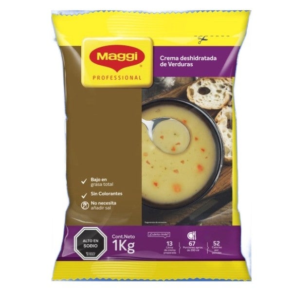 bolsa crema verduras maggi deshidratada