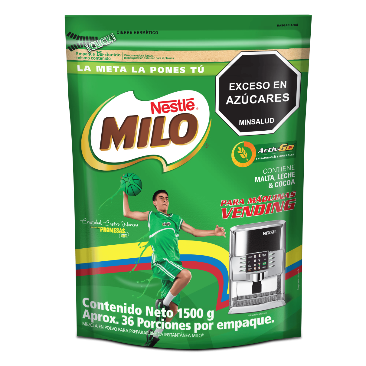 MILO® NESTLÉ® Vending/Máquina dispensadora Bolsa 9x 1,5 kg
