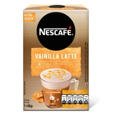 Café NESCAFÉ® Vainilla Latte 148g 8 sobres