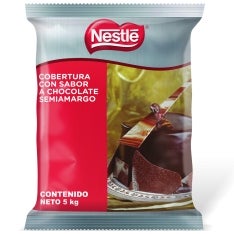 Cobertura con sabor a chocolate semiamargo Nestlé en presentación de 5 kg