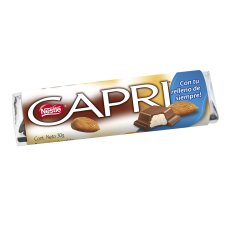 Chocolate relleno Capri Almendra en barra de 30 g
