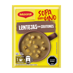 Sobre de Sopa para Uno Maggi de Lentejas con crutones de 16 g