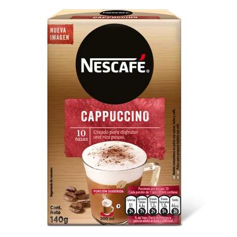 Café NESCAFÉ® Cappuccino 140g 10 sobres