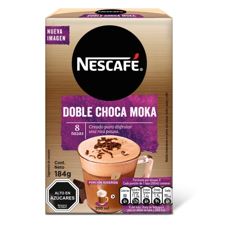 Café NESCAFÉ® Doble Choca Moka 184g 8 sobres