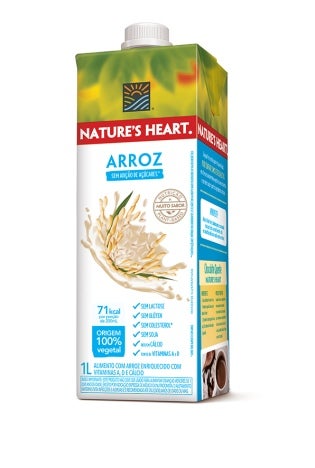 Tetra Brik con bebida de arroz Nature's Heart de 1 L