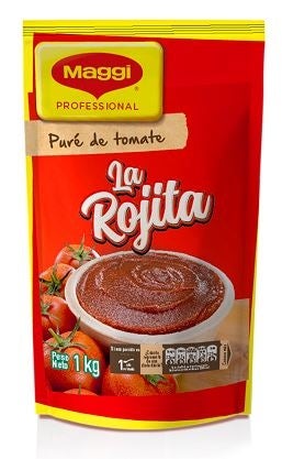 Puré de Tomate La Rojita Maggi en Bolsa Doy Pack de 1 kg