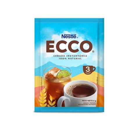 Nestlé Ecco Cebada Instantánea 100% Natural en sobre de 6 g