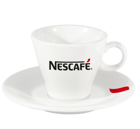 Pocillo Café sobre plato pequeño de la Vajilla Nescafé