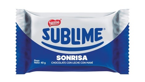 Chocolate Nestlé Sublime Sonrisa en barra de 38 g