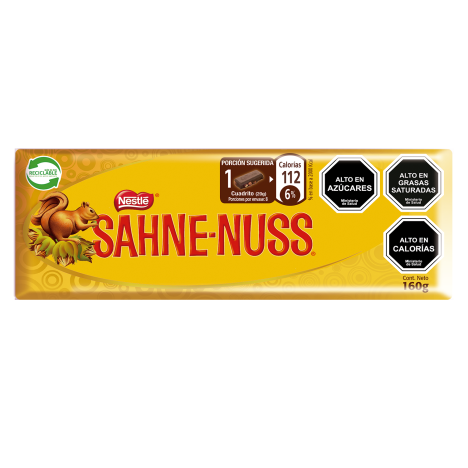 Chocolate con almendras Nestlé Sahne-Nuss en barra de 160 g