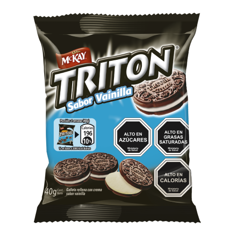 Mini Galleta McKay️ Triton sabor Vainilla en bolsa de 40 g