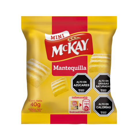 Galletas sabor Mantequilla McKay️ Mini en bolsa de 40 g