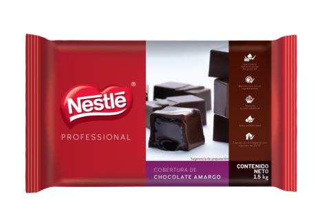 Cobertura de Chocolate Amargo Nestlé en presentación de 1.5 kg