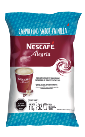 Cappuccino Vainilla Nescafé Alegría en bolsa de 1 kg
