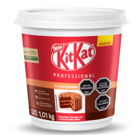 Crema Nestlé Kitkat Untable en balde de 1,01 kg