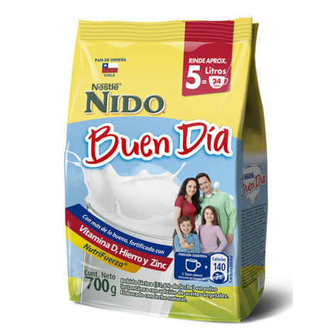 Bolsa de Leche en Polvo Nido Buen Día de 700 g