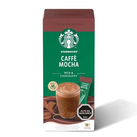 Caja con 4 Sticks de Mocha Starbucks por 22g c/u