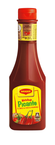 botellaq MAGGI® Salsa de Tomate Ketchup Picante Botella 24x397g