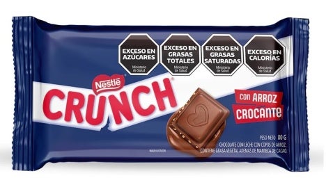 Barra de Chocolate con Copos de Arroz Crunch por 80g