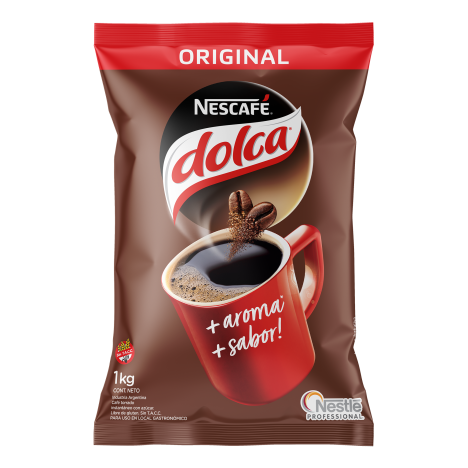 Frente del pack Nescafé Dolca 1kg