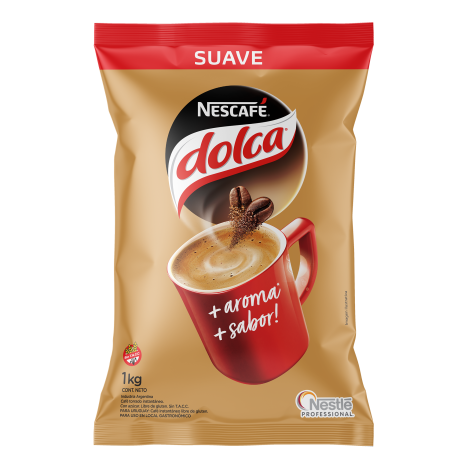Frente del pack Nescafé Dolca Suave 1kg