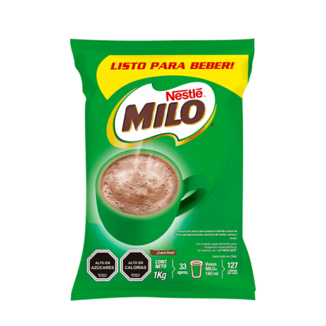 Saborizante para leche MILO® Bolsa 1kg