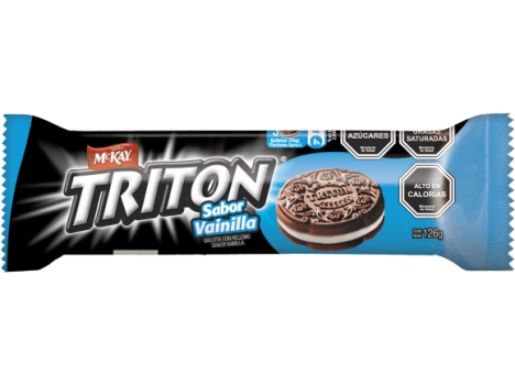 Paquete de galletas McKay️® Triton® sabor vainilla en formato de 126g