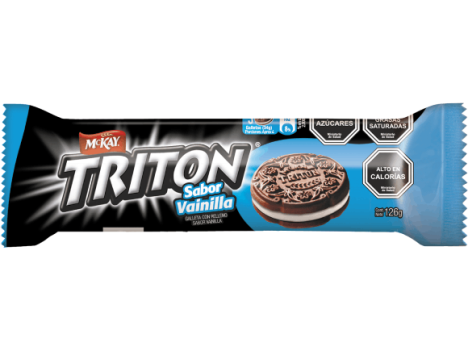 Paquete de galletas McKay️® Triton® sabor vainilla de 126g