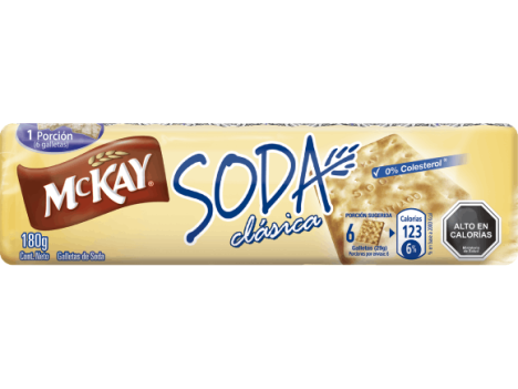 Paquete de galletas McKay️® Soda Clásica de 180g