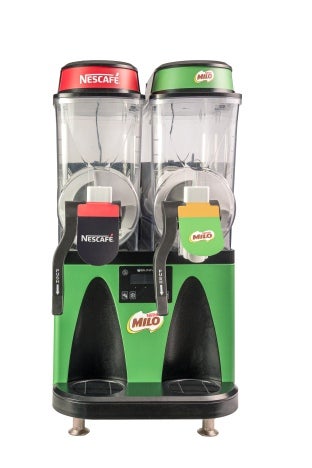 Máquina Granizadora Bunn Ultra NX con dos contenedores para bebidas congeladas NESCAFÉ® y MILO®