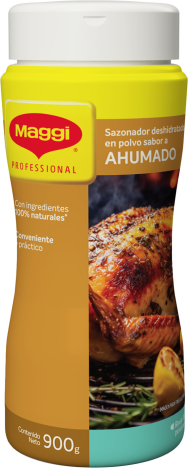 Vista frontal tarro de MAGGI® Condimento Ahumado x 900g