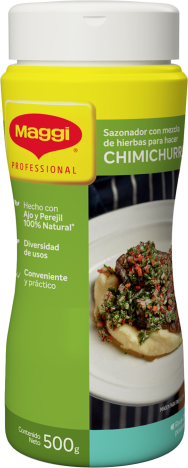 Vista frontal de tarro de MAGGI® Chimichurri x 500g