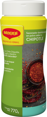 Vista frontal tarro de MAGGI® Condimento Chipotle x 770g