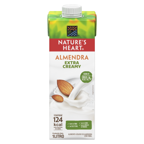 Caja NATURE’S HEART® Bebida de Almendra Extra Cremosa x1l