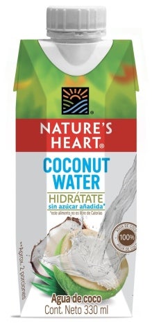 Caja NATURE’S HEART® Agua de Coco 330 ml