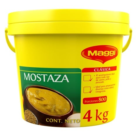 Bote de 4 kg de Mostaza MAGGI® al por mayor