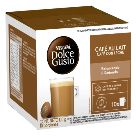 Caja de las Cápsulas DOLCE GUSTO® Café con Leche para negocios de food service