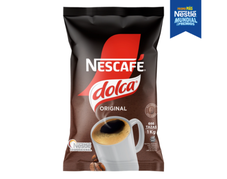 Paquete de café instantáneo Dolca de Nescafé