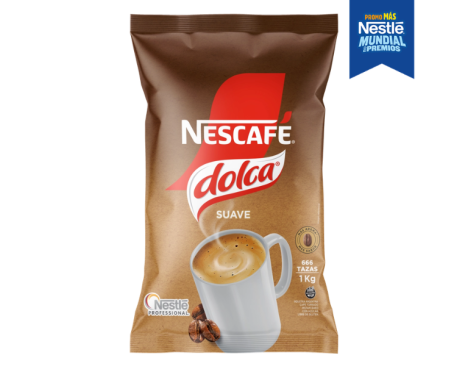 Paquete de café instantáneo Dolca de Nescafé