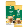 Caja con 4 Sticks de Vanilla Latte Starbucks por 21.5g c/u