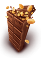  Tableta y trozos de chocolate con maní Nestlé