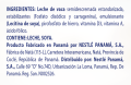 Ingredientes de leche evaporada semi descremada NESTLÉ® IDEAL® 3kg