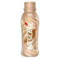 Envase de NESCAFÉ Latte con diseño estilizado en tonos café y beige